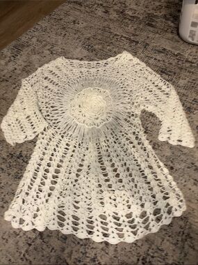 White Crochet - Lightweight Knit Cover-Up